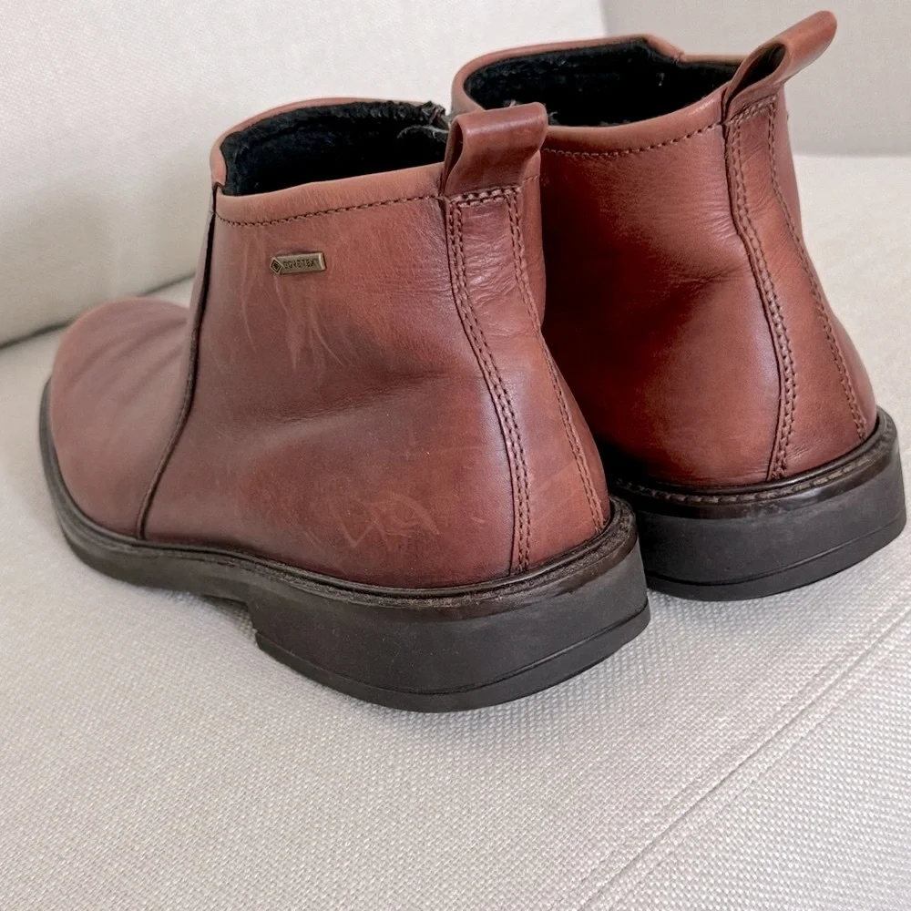ECCO Men's Holton Plain Toe Gore-tex Chelsea Boot Size 46